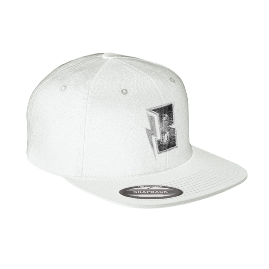 B-SHOC Symbol - White Flat Bill Hat
