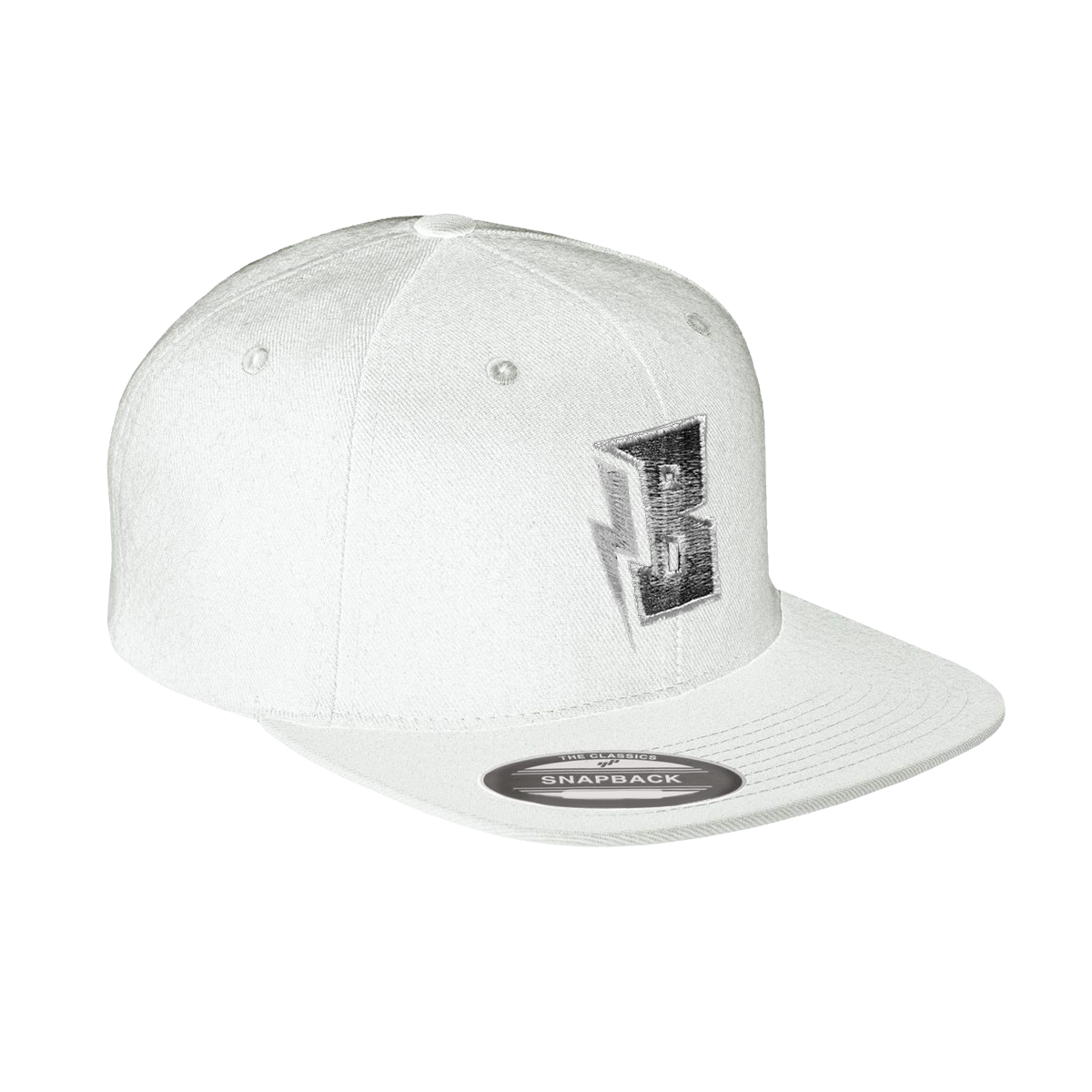B-SHOC Symbol - White Flat Bill Hat
