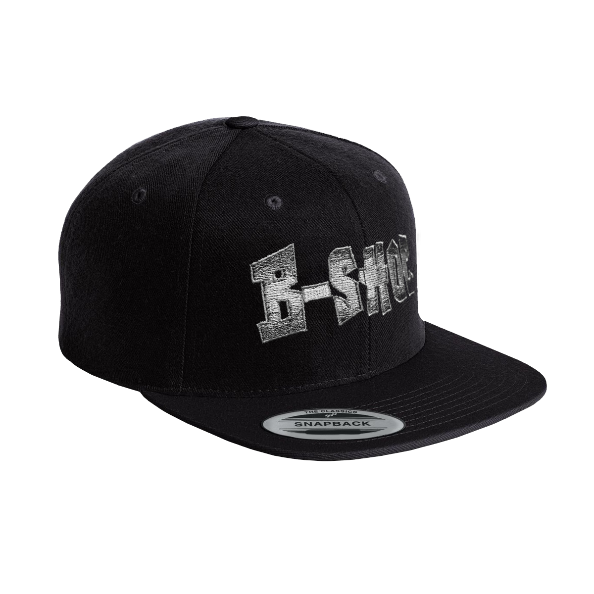 B-SHOC - Black Flat Bill Hat