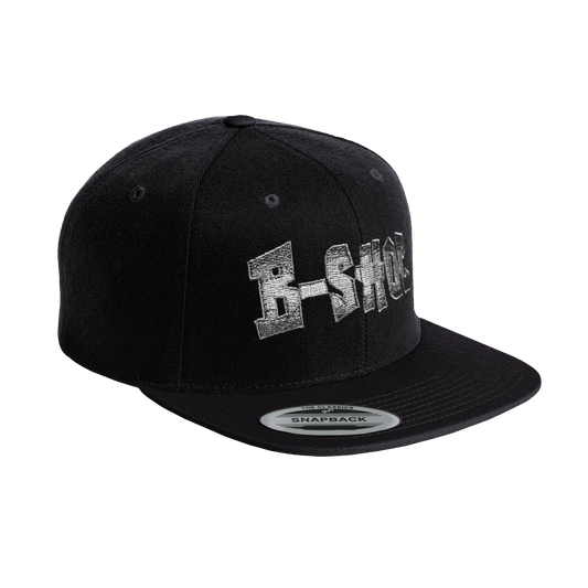 B-SHOC - Black Flat Bill Hat