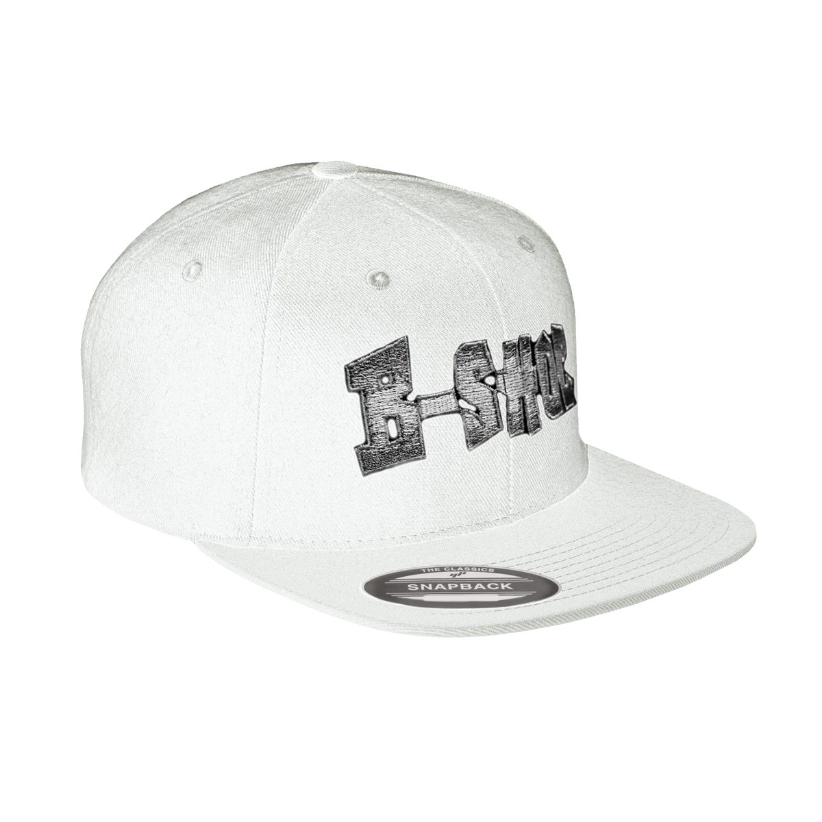 B-SHOC - White Flat Bill Hat